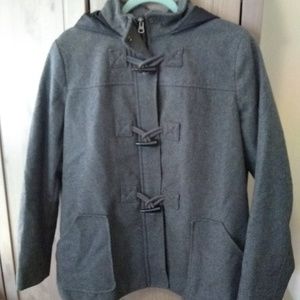 Merona Toggle Coat, Grey, size Large